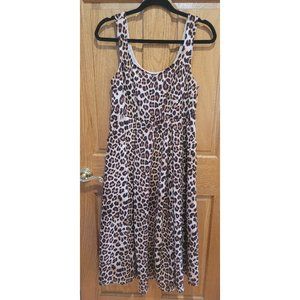 Torrid Sleeveless Leopard Print Dress with Pockets 0 / 12 scoop neck animal